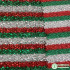 DIY Christmas Glitter Fabric Red Green Stripe Polyester Fabric Clothing Accessories for Xmas Tablecloth Pillowcase Snowman Scarf