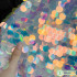 Scale round Laser Jacquard Fabric Magic Color Gradient Sequin Decorations Skirt Clothing Designer Fabric