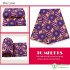 Chzimade 1Yard Ankara African Polyester Fabric Purple Pink Color Real Wax Printed Fabric For Women Party Dress  Diy Sewing Craft