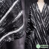 Jacquard Fabric Double-sided Black White Texture Clothing Designe Cloth Apparel for Diy Sewing Cotton Polyester Material