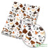 90*140cm Cats and Dogs Cartoon Patterns Polyester Cotton Fabric Pet Clothes Fabric Doll Dress Sewing Fabrics for DIY Crafts