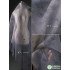 Gray Cloth Grass and Wood Tulle Distressed Dress Cardigan Clothing Designer Fabric