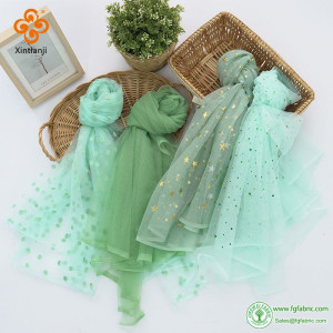 Nylon Fishnet Green Mesh Small Hole See Through Sheer Fabric For Sewing Children's Princess Dress Tutu 1 Yard