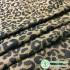 New Leopard Pattern Jacquard Handmade Fashion Dress Shoes Bag Fashion Retro Fabric