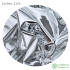 Lychee Life 50x137cm Silver Reflective Mirror Cloth Waterproof Clothes Creative Garment Double-sided Silver Mirror TPU Fabric