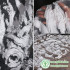 Three-Dimensional Texture/Black Disordered Flower Transformation Organza Gauze Wedding Dress Original Designer Fabric