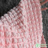 Pink Popcorn Concave-Convex Heavy Texture Three-Dimensional Jacquard Fabric High-End Dress Bag Clothing Designer Fabric