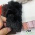 Embossed Microfiber 100% Polyester Fabric Artificial Rabbit Faux Fur Fleece Fabric For Cotton Doll Hair Plush Toy 25x45cm