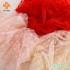 2 Yards Mesh Fabric Flocked Heart Pattern Soft Tulle Children Princess Dress DIY Material By The Yards Wedding Chair Decor