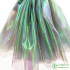 Designer Fluorescent Fabrics Colorful Shiny Gauze Fabric Stage Wedding Decor Voile Transparent Holographic Fabric Doll Clotihing