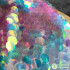 Scale round Laser Jacquard Fabric Magic Color Gradient Sequin Decorations Skirt Clothing Designer Fabric