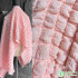 Pink Popcorn Concave-Convex Heavy Texture Three-Dimensional Jacquard Fabric High-End Dress Bag Clothing Designer Fabric