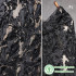 Three-Dimensional Texture/Black Disordered Flower Transformation Organza Gauze Wedding Dress Original Designer Fabric