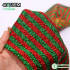 NEW Christmas Glitter Fabric Red Green Stripe Polyester Fabric Clothing Accessories for Xmas Tablecloth Pillowcase Snowman Scarf
