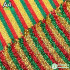 NEW Christmas Glitter Fabric Red Green Stripe Polyester Fabric Clothing Accessories for Xmas Tablecloth Pillowcase Snowman Scarf