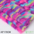 Rainbow Leopard Polyester Cotton Sewing Quilting Fabrics Needlework Material DIY Handmade Cloth Handmade Sewing